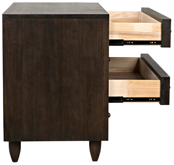 Noir Diamond Chest - Bold Geometric Design with Classic Lines for Timeless Elegance in Any Space Ebony Walnut GDRE180EB