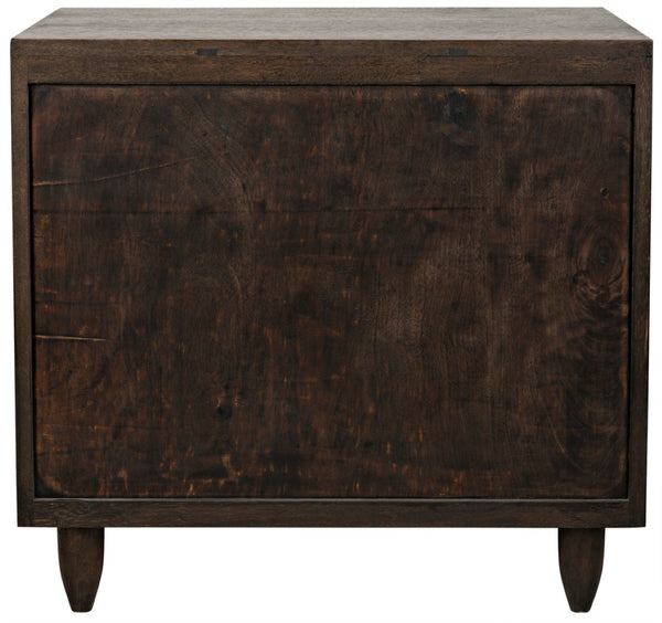 Noir Diamond Chest - Bold Geometric Design with Classic Lines for Timeless Elegance in Any Space Ebony Walnut GDRE180EB