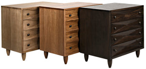 Noir Diamond Chest - Bold Geometric Design with Classic Lines for Timeless Elegance in Any Space Ebony Walnut GDRE180EB