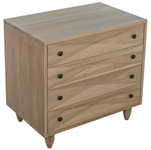 Noir Diamond Chest - Bold Geometric Design with Classic Lines for Timeless Elegance in Any Space Washed Walnut GDRE180WAW