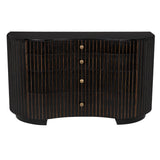 Irene Dresser Hand Rubbed Black with Light Brown Trim GDRE188HB Hand Rubbed Black with Light Brown Trim Noir