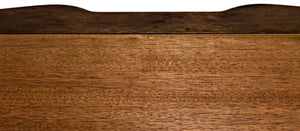 Noir Claudie Chest - Handcrafted Walnut Storage Solution with Unique Ripple Design for Modern Spaces Dark Walnut GDRE202DW