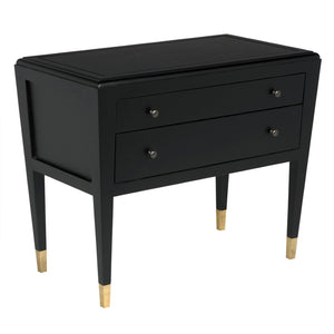 Noir Grant Sideboard - Elegant Black Minimalist Storage Solution for Dining & Living Spaces, Durable Design GDRE207B