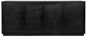 Noir Leon Dresser, Elegant Pale Mahogany Storage Unit with Geometric Carvings for Timeless Charm GDRE226P