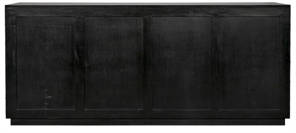 Noir Leon Dresser, Elegant Pale Mahogany Storage Unit with Geometric Carvings for Timeless Charm GDRE226P