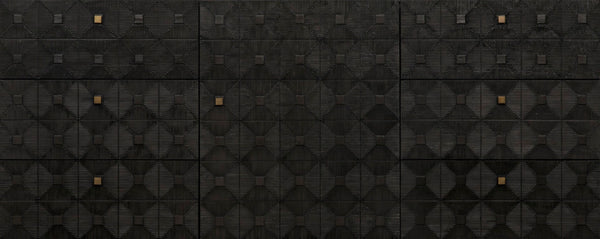 Noir Leon Dresser, Elegant Pale Mahogany Storage Unit with Geometric Carvings for Timeless Charm GDRE226P