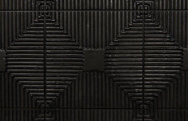 Noir Leon Dresser, Elegant Pale Mahogany Storage Unit with Geometric Carvings for Timeless Charm GDRE226P