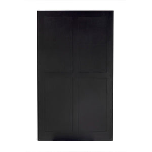 Noir Izzy Tallboy - Elegant Mahogany Storage Solution with Classic Brass Hardware for Timeless Style GDRE251P