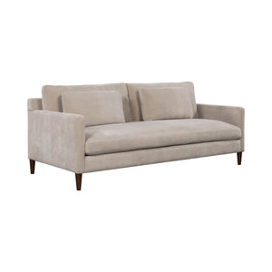 Lh Imports Gemma Sofa - Elevate Your Living Space With Stunning Comfort And Timeless Style For Any Home Beige Polyester Fabric,Foam,Feather,Polyester Fibre,Dacron,Rubberwood Gem-01fwn
