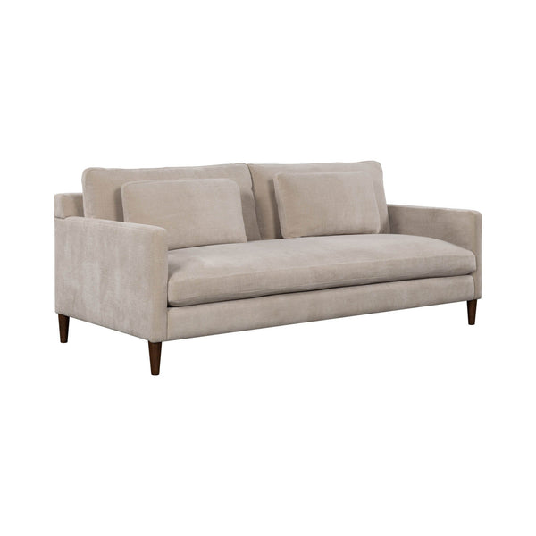 Lh Imports Gemma Sofa - Elevate Your Living Space With Stunning Comfort And Timeless Style For Any Home Beige Polyester Fabric,Foam,Feather,Polyester Fibre,Dacron,Rubberwood Gem-01fwn