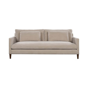 Lh Imports Gemma Sofa - Elevate Your Living Space With Stunning Comfort And Timeless Style For Any Home Beige Polyester Fabric,Foam,Feather,Polyester Fibre,Dacron,Rubberwood Gem-01fwn