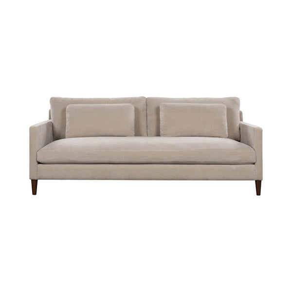 Lh Imports Gemma Sofa - Elevate Your Living Space With Stunning Comfort And Timeless Style For Any Home Beige Polyester Fabric,Foam,Feather,Polyester Fibre,Dacron,Rubberwood Gem-01fwn