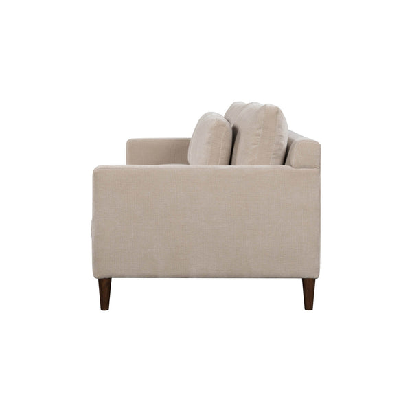 Lh Imports Gemma Sofa - Elevate Your Living Space With Stunning Comfort And Timeless Style For Any Home Beige Polyester Fabric,Foam,Feather,Polyester Fibre,Dacron,Rubberwood Gem-01fwn