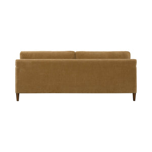 Lh Imports Gemma Sofa - Elevate Your Living Space With Stunning Comfort And Timeless Style For Any Home Brown Polyester Chenille Fabric,Foam,Feather,Polyester Fibre,Dacron,Rubberwood Gem-01mtd