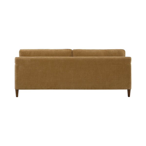 Lh Imports Gemma Sofa - Elevate Your Living Space With Stunning Comfort And Timeless Style For Any Home Brown Polyester Chenille Fabric,Foam,Feather,Polyester Fibre,Dacron,Rubberwood Gem-01mtd