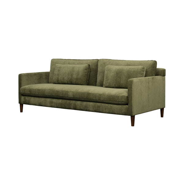 Lh Imports Gemma Sofa - Elevate Your Living Space With Stunning Comfort And Timeless Style For Any Home Green Polyester Fabric,Foam,Feather,Polyester Fibre,Dacron,Rubberwood Gem-01olv