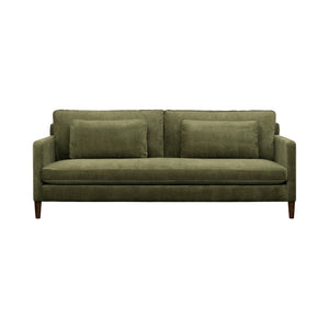 Lh Imports Gemma Sofa - Elevate Your Living Space With Stunning Comfort And Timeless Style For Any Home Green Polyester Fabric,Foam,Feather,Polyester Fibre,Dacron,Rubberwood Gem-01olv