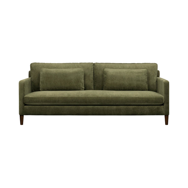 Lh Imports Gemma Sofa - Elevate Your Living Space With Stunning Comfort And Timeless Style For Any Home Green Polyester Fabric,Foam,Feather,Polyester Fibre,Dacron,Rubberwood Gem-01olv