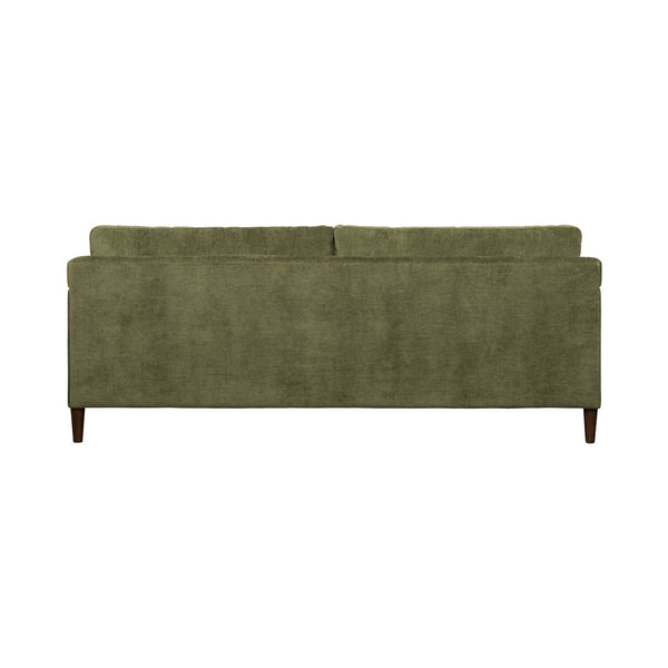 Lh Imports Gemma Sofa - Elevate Your Living Space With Stunning Comfort And Timeless Style For Any Home Green Polyester Fabric,Foam,Feather,Polyester Fibre,Dacron,Rubberwood Gem-01olv