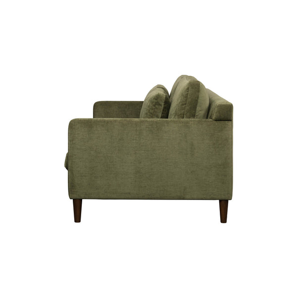 Lh Imports Gemma Sofa - Elevate Your Living Space With Stunning Comfort And Timeless Style For Any Home Green Polyester Fabric,Foam,Feather,Polyester Fibre,Dacron,Rubberwood Gem-01olv