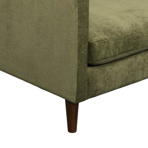 Lh Imports Gemma Sofa - Elevate Your Living Space With Stunning Comfort And Timeless Style For Any Home Green Polyester Fabric,Foam,Feather,Polyester Fibre,Dacron,Rubberwood Gem-01olv