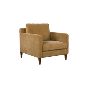 Lh Imports Gemma Club Chair - Luxurious Comfort With Reversible Cushions And Elegant Rubber Tapered Legs Brown Polyester Chenille Fabric,Foam,Feather,Polyester Fibre,Dacron,Rubberwood Gem-02mtd