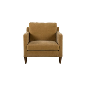 Lh Imports Gemma Club Chair - Luxurious Comfort With Reversible Cushions And Elegant Rubber Tapered Legs Brown Polyester Chenille Fabric,Foam,Feather,Polyester Fibre,Dacron,Rubberwood Gem-02mtd