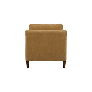 Lh Imports Gemma Club Chair - Luxurious Comfort With Reversible Cushions And Elegant Rubber Tapered Legs Brown Polyester Chenille Fabric,Foam,Feather,Polyester Fibre,Dacron,Rubberwood Gem-02mtd