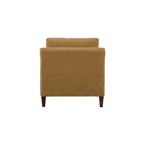 Lh Imports Gemma Club Chair - Luxurious Comfort With Reversible Cushions And Elegant Rubber Tapered Legs Brown Polyester Chenille Fabric,Foam,Feather,Polyester Fibre,Dacron,Rubberwood Gem-02mtd