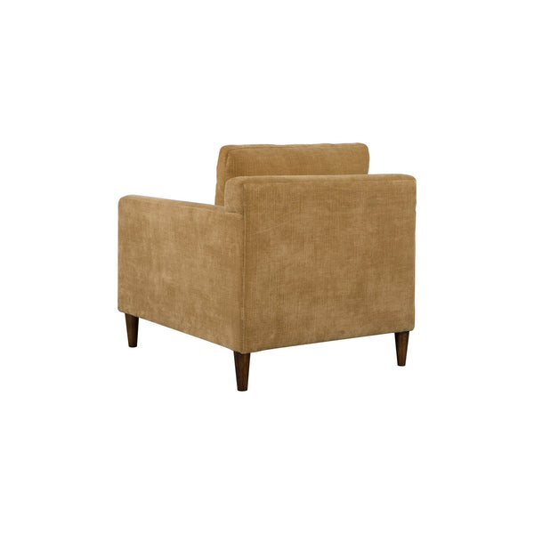 Lh Imports Gemma Club Chair - Luxurious Comfort With Reversible Cushions And Elegant Rubber Tapered Legs Brown Polyester Chenille Fabric,Foam,Feather,Polyester Fibre,Dacron,Rubberwood Gem-02mtd