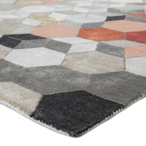 Jaipur Living Jaipur Living Combs Hand Tufted Wool Viscose Rug Honeycomb Geometric Warm Neutral 5' x 8' RUG137581