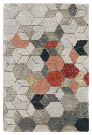Jaipur Living Jaipur Living Combs Hand Tufted Wool Viscose Rug Honeycomb Geometric Warm Neutral 2' x 3' RUG138739