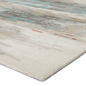 Jaipur Living Genesis Ryenn Ges06 Tufted Handmade 61% Viscose 39% Wool Contemporary/Modern Abstract Indoor Rug Gray, Blue 61% Viscose 39% Wool, 100% Polyester Rug138748