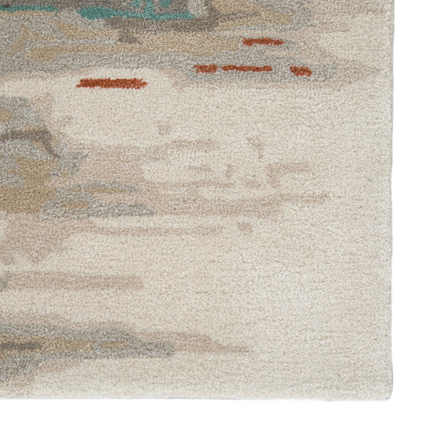 Jaipur Living Genesis Ryenn Ges06 Tufted Handmade 61% Viscose 39% Wool Contemporary/Modern Abstract Indoor Rug Gray, Blue 61% Viscose 39% Wool, 100% Polyester Rug138748