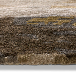 Jaipur Living Genesis Ryenn Ges07 Tufted Handmade 60% Wool 40% Viscose Contemporary/Modern Abstract Indoor Rug Gray, Gold 60% Wool 40% Viscose, 100% Polyester Rug138751