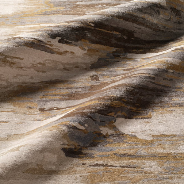 Jaipur Living Genesis Ryenn Ges07 Tufted Handmade 60% Wool 40% Viscose Contemporary/Modern Abstract Indoor Rug Gray, Gold 60% Wool 40% Viscose, 100% Polyester Rug138751