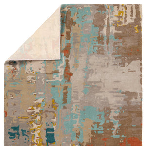 Jaipur Living Genesis Matcha Ges08 Tufted Handmade 65% Viscose 35% Wool Contemporary/Modern Abstract Indoor Rug Gray 65% Viscose 35% Wool, 100% Polyester Rug138754