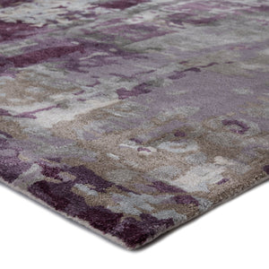 Jaipur Living Genesis Matcha Ges09 Tufted Handmade 60% Wool 40% Viscose Contemporary/Modern Abstract Indoor Rug Taupe, Purple 60% Wool 40% Viscose, 100% Polyester Rug138757