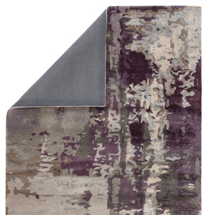 Jaipur Living Genesis Matcha Ges09 Tufted Handmade 60% Wool 40% Viscose Contemporary/Modern Abstract Indoor Rug Taupe, Purple 60% Wool 40% Viscose, 100% Polyester Rug138757