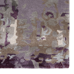 Jaipur Living Genesis Matcha Ges09 Tufted Handmade 60% Wool 40% Viscose Contemporary/Modern Abstract Indoor Rug Taupe, Purple 60% Wool 40% Viscose, 100% Polyester Rug138757
