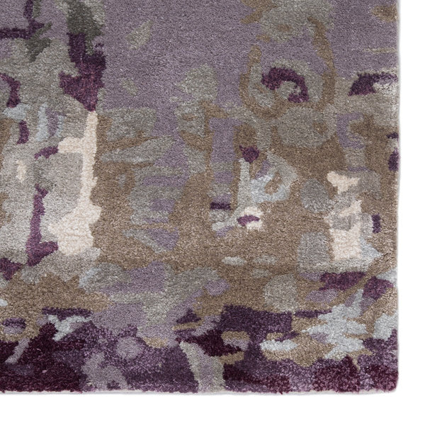 Jaipur Living Genesis Matcha Ges09 Tufted Handmade 60% Wool 40% Viscose Contemporary/Modern Abstract Indoor Rug Taupe, Purple 60% Wool 40% Viscose, 100% Polyester Rug138757