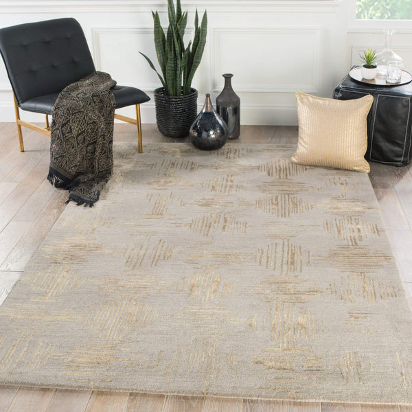 Jaipur Living Jaipur Living Banister Hand Tufted Wool Viscose Geometric Rug for Entryway or Bedside 9' x 13' RUG139334