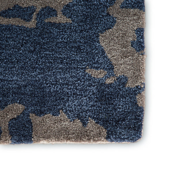 Jaipur Living Genesis Benna Ges18 Tufted Handmade 60% Viscose 40% Wool Contemporary/Modern Abstract Indoor Rug Blue, Taupe 60% Viscose 40% Wool, 100% Polyester Rug139344