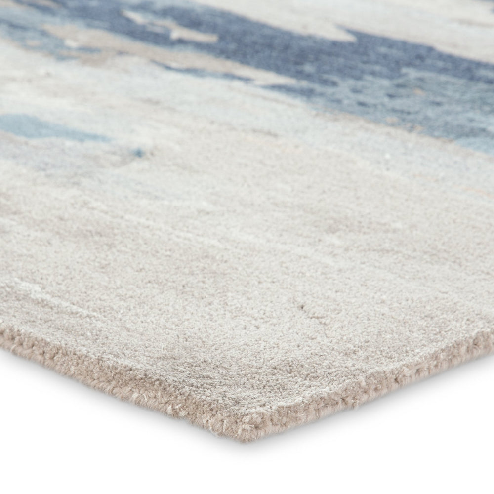 Jaipur Living Genesis Ryenn Ges19 Tufted Handmade 65% Viscose 35% Wool Contemporary/Modern Abstract Indoor Rug Blue, Gray 65% Viscose 35% Wool, 100% Polyester Rug139350