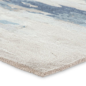 Jaipur Living Genesis Ryenn Ges19 Tufted Handmade 65% Viscose 35% Wool Contemporary/Modern Abstract Indoor Rug Blue, Gray 65% Viscose 35% Wool, 100% Polyester Rug139350