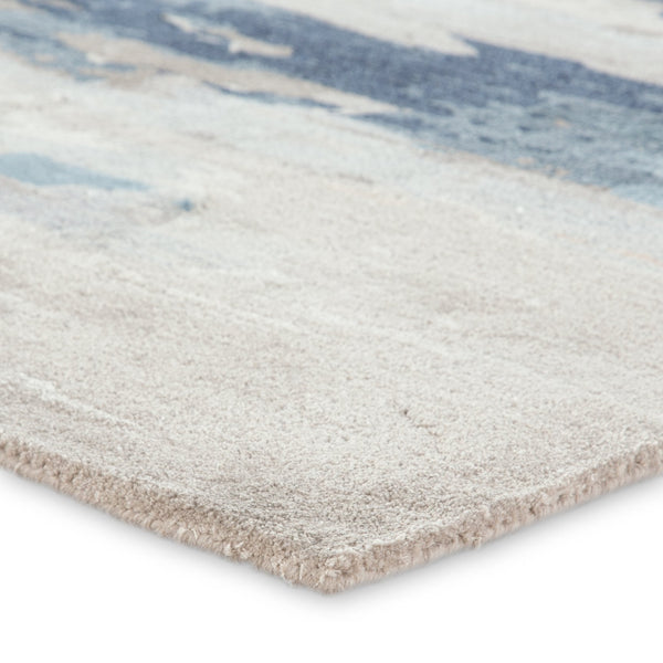 Jaipur Living Genesis Ryenn Ges19 Tufted Handmade 65% Viscose 35% Wool Contemporary/Modern Abstract Indoor Rug Blue, Gray 65% Viscose 35% Wool, 100% Polyester Rug139350