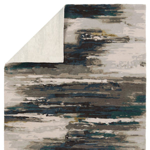 Jaipur Living Genesis Ryenn Ges20 Tufted Handmade 60% Wool 40% Viscose Contemporary/Modern Abstract Indoor Rug Blue, Gray 60% Wool 40% Viscose, 100% Polyester Rug139347