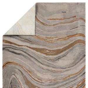 Jaipur Living Genesis Atha Ges21 Tufted Handmade 60% Wool 40% Viscose Contemporary/Modern Abstract Indoor Rug Taupe, Copper 60% Wool 40% Viscose, 100% Polyester Rug139359