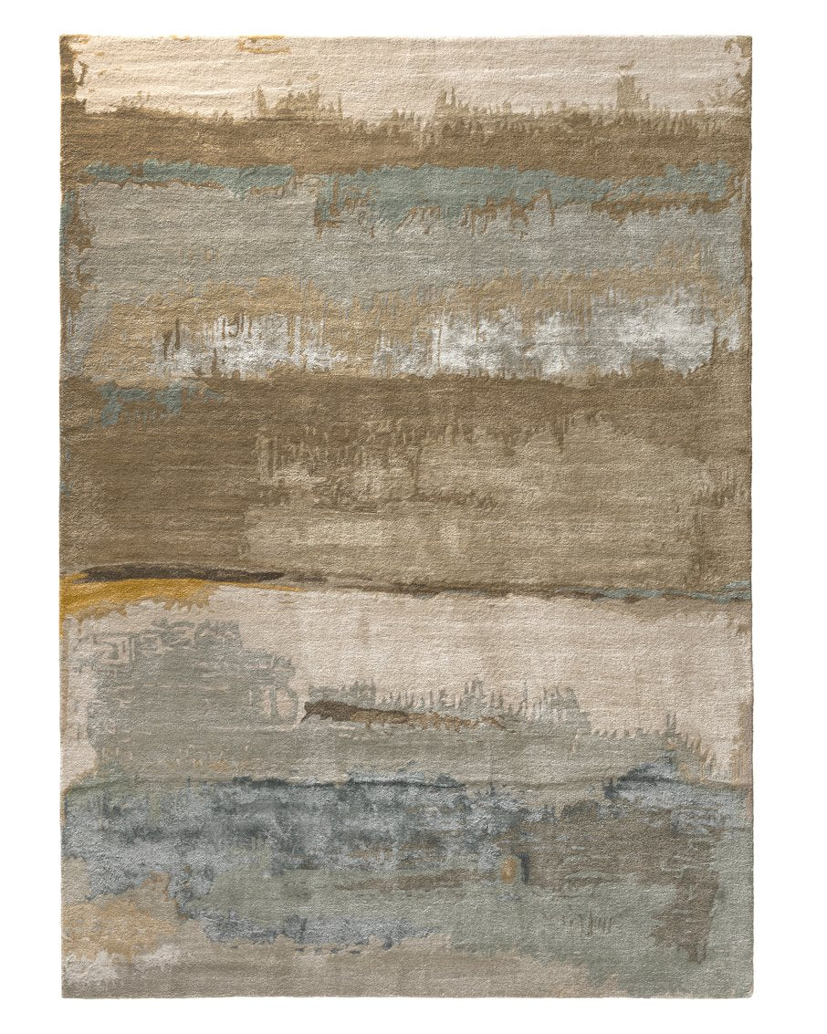 Jaipur Living Genesis Juna Ges24 Tufted Handmade 60% Viscose 40% Wool Contemporary/Modern Abstract Indoor Rug Green, Yellow 60% Viscose 40% Wool, 100% Polyester Rug139365
