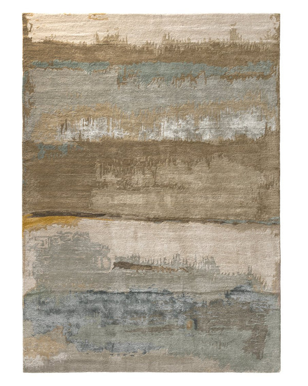Jaipur Living Genesis Juna Ges24 Tufted Handmade 60% Viscose 40% Wool Contemporary/Modern Abstract Indoor Rug Green, Yellow 60% Viscose 40% Wool, 100% Polyester Rug139365